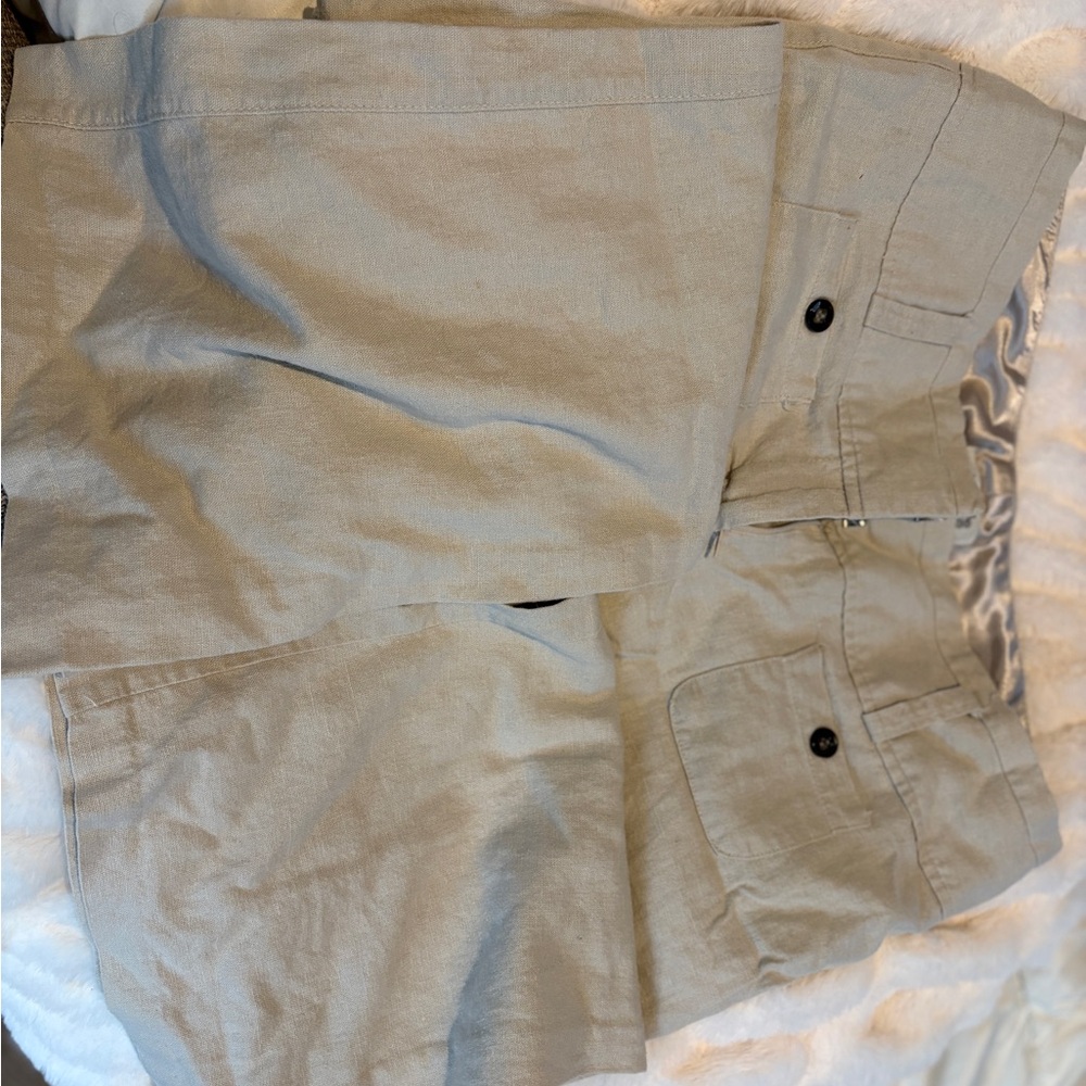 Charlotte Russe Metallic Silver Shorts